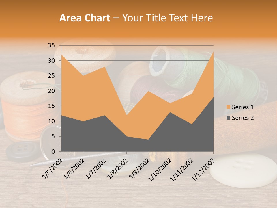Thimble Sewing Thread PowerPoint Template