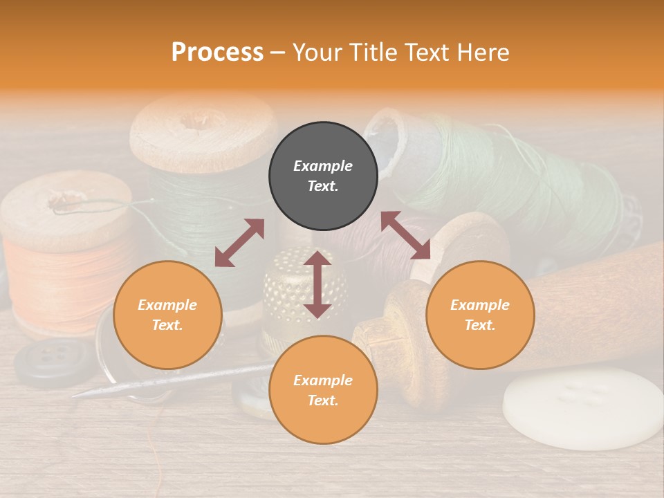 Thimble Sewing Thread PowerPoint Template