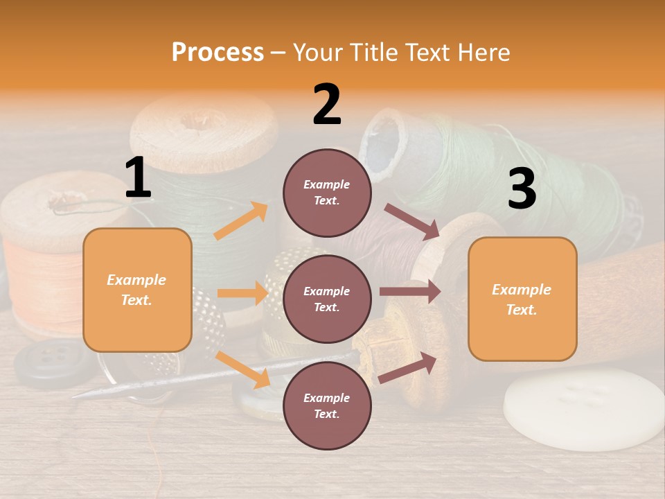 Thimble Sewing Thread PowerPoint Template