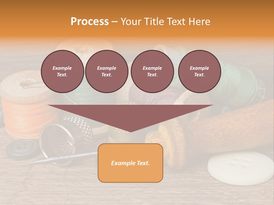 Thimble Sewing Thread PowerPoint Template