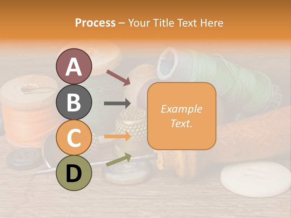 Thimble Sewing Thread PowerPoint Template