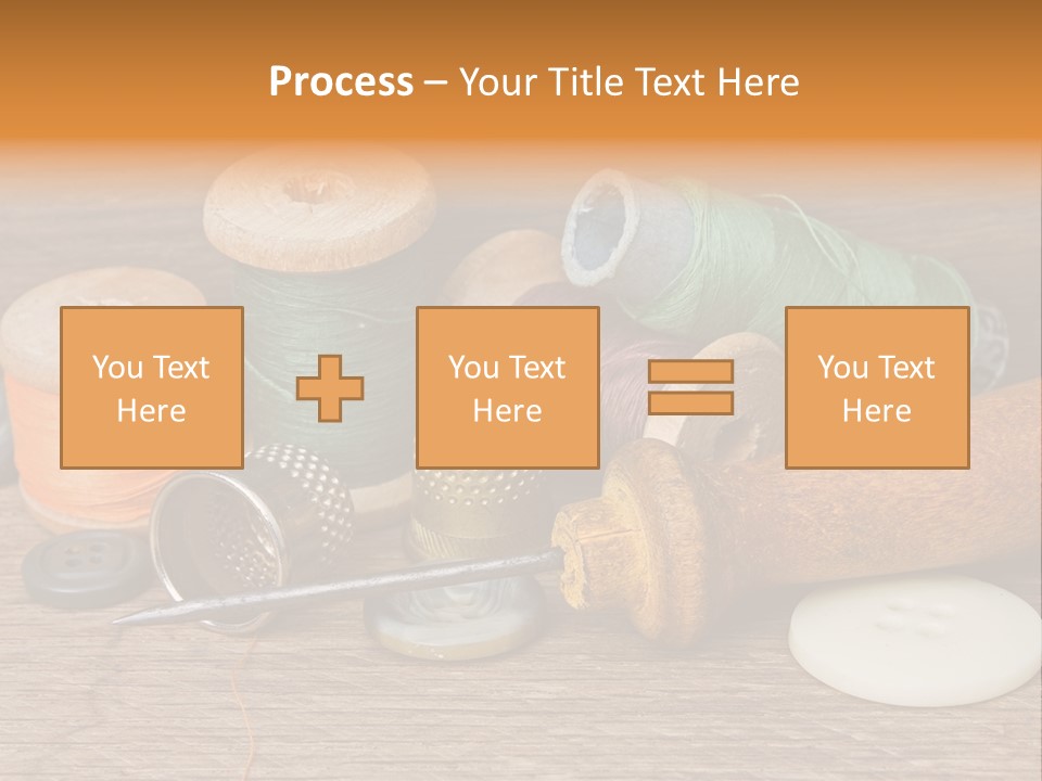 Thimble Sewing Thread PowerPoint Template