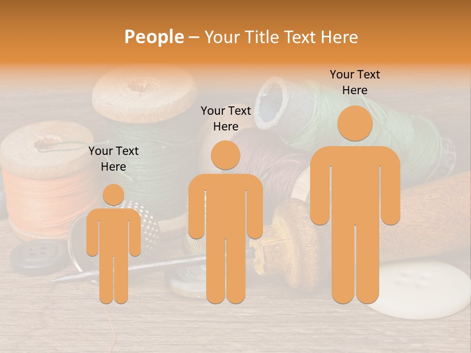 Thimble Sewing Thread PowerPoint Template