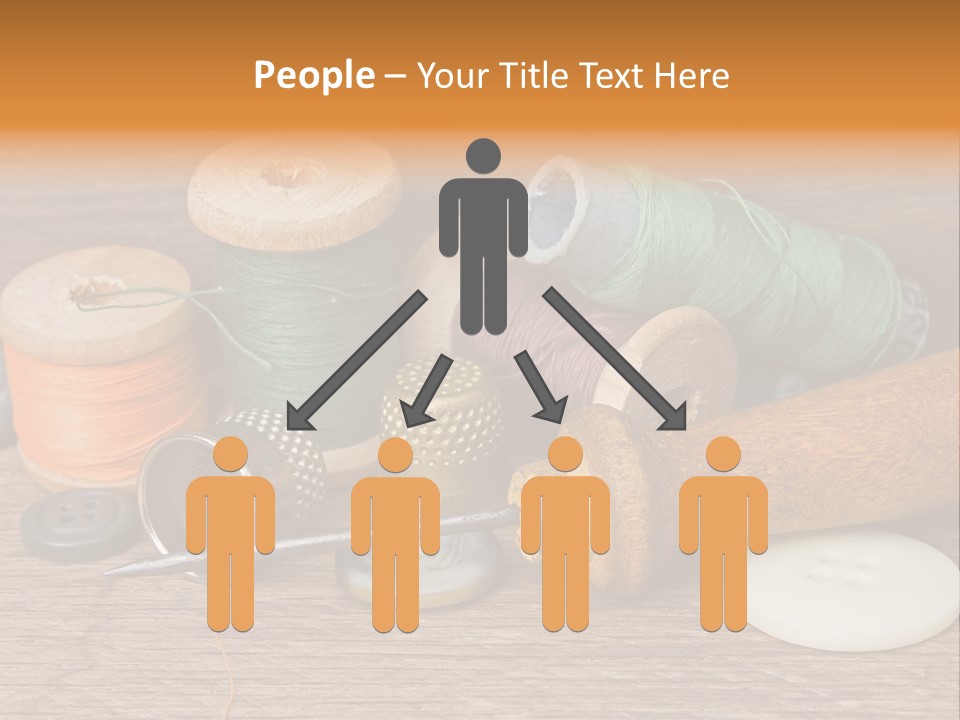 Thimble Sewing Thread PowerPoint Template