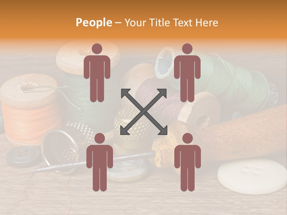 Thimble Sewing Thread PowerPoint Template
