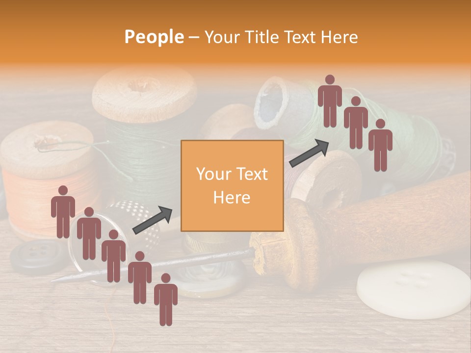 Thimble Sewing Thread PowerPoint Template