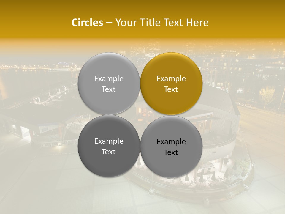 Cityscape Waterfront Yacht PowerPoint Template