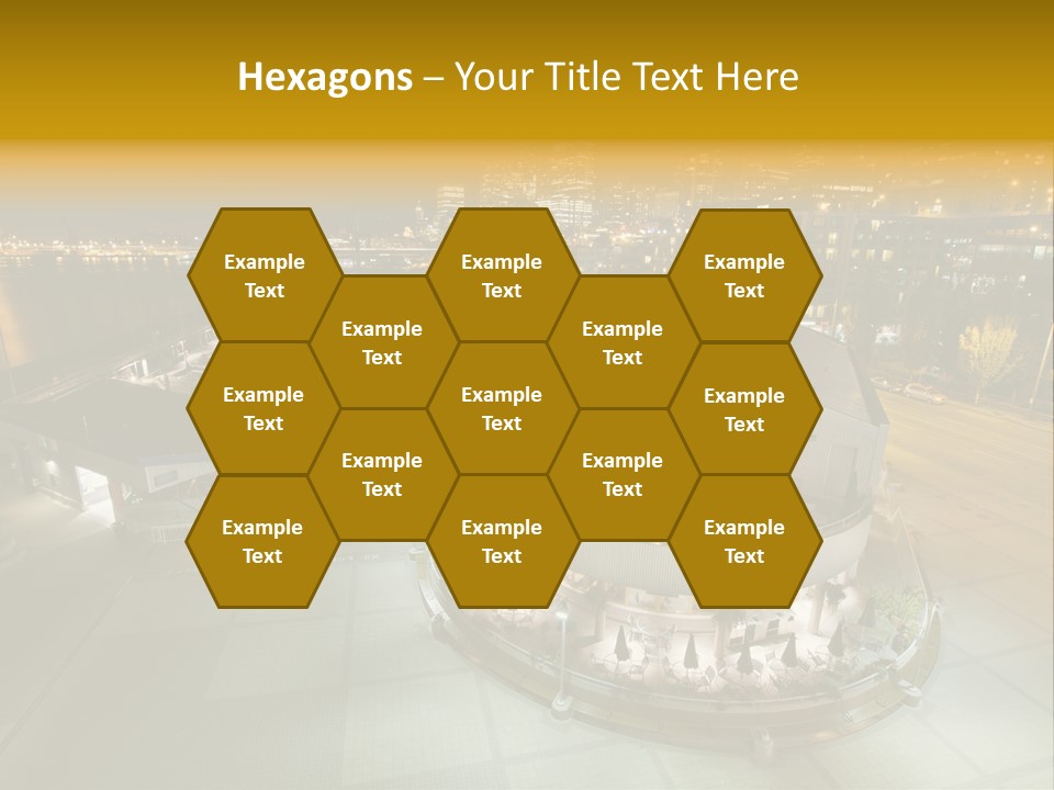 Cityscape Waterfront Yacht PowerPoint Template