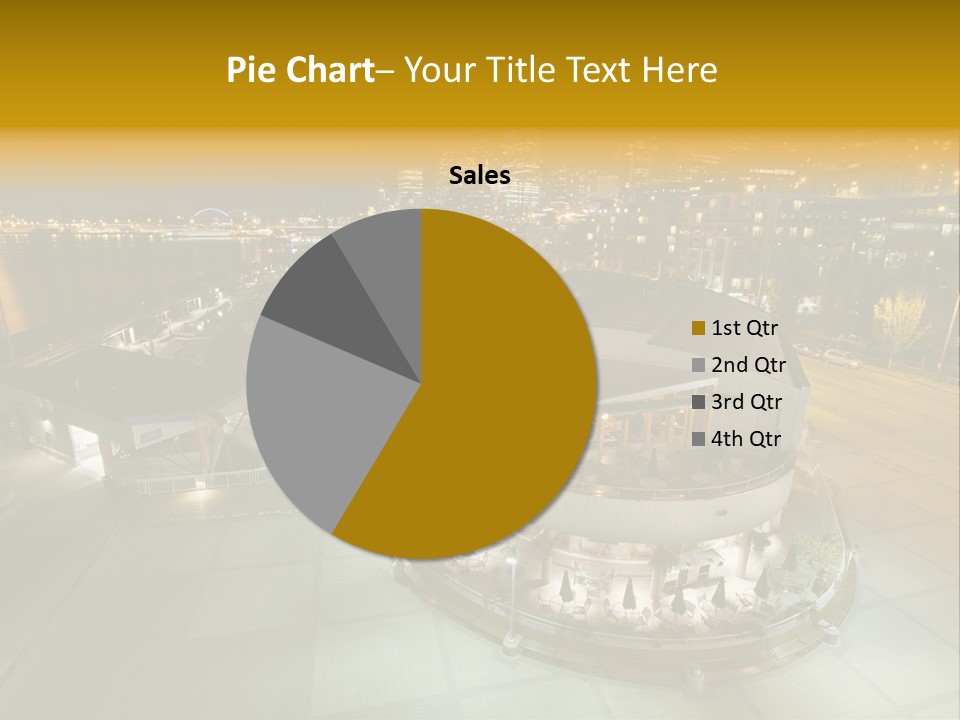 Cityscape Waterfront Yacht PowerPoint Template