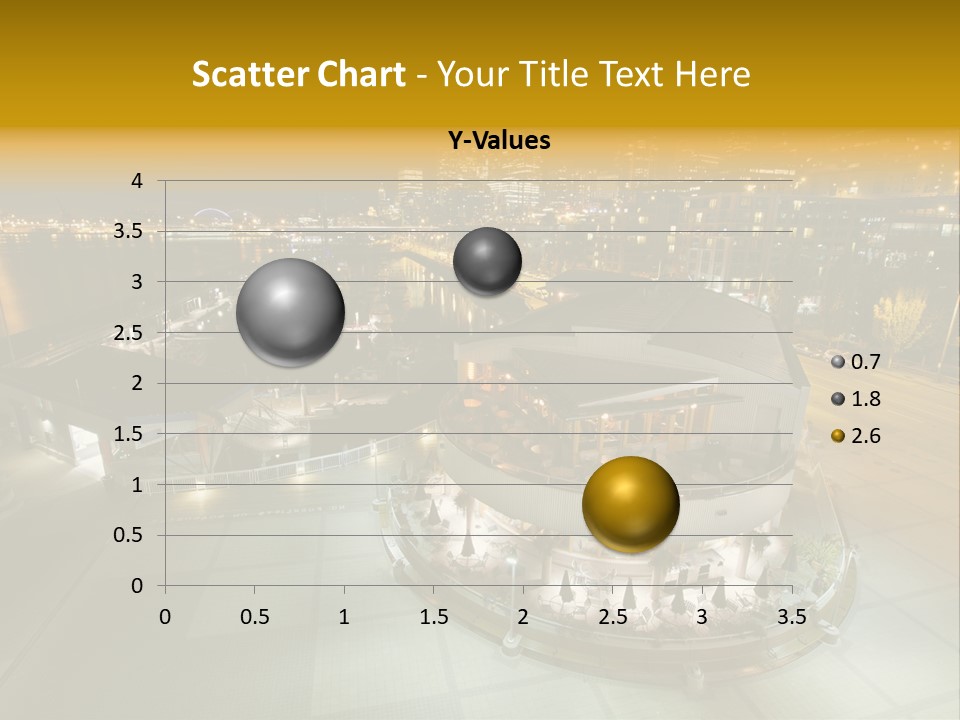 Cityscape Waterfront Yacht PowerPoint Template