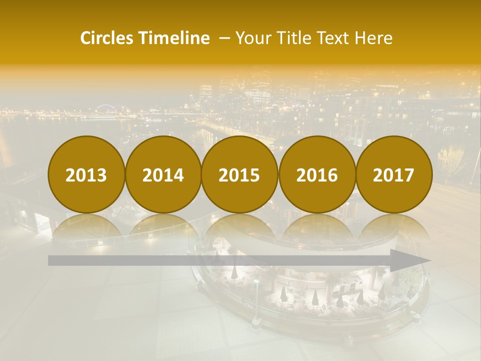 Cityscape Waterfront Yacht PowerPoint Template