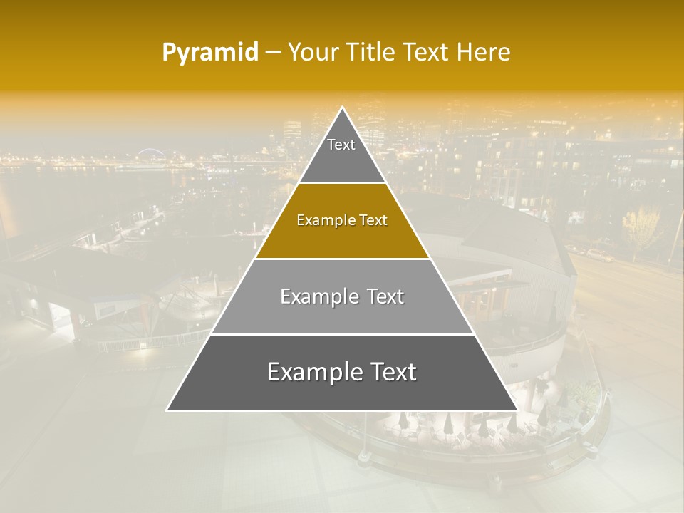 Cityscape Waterfront Yacht PowerPoint Template