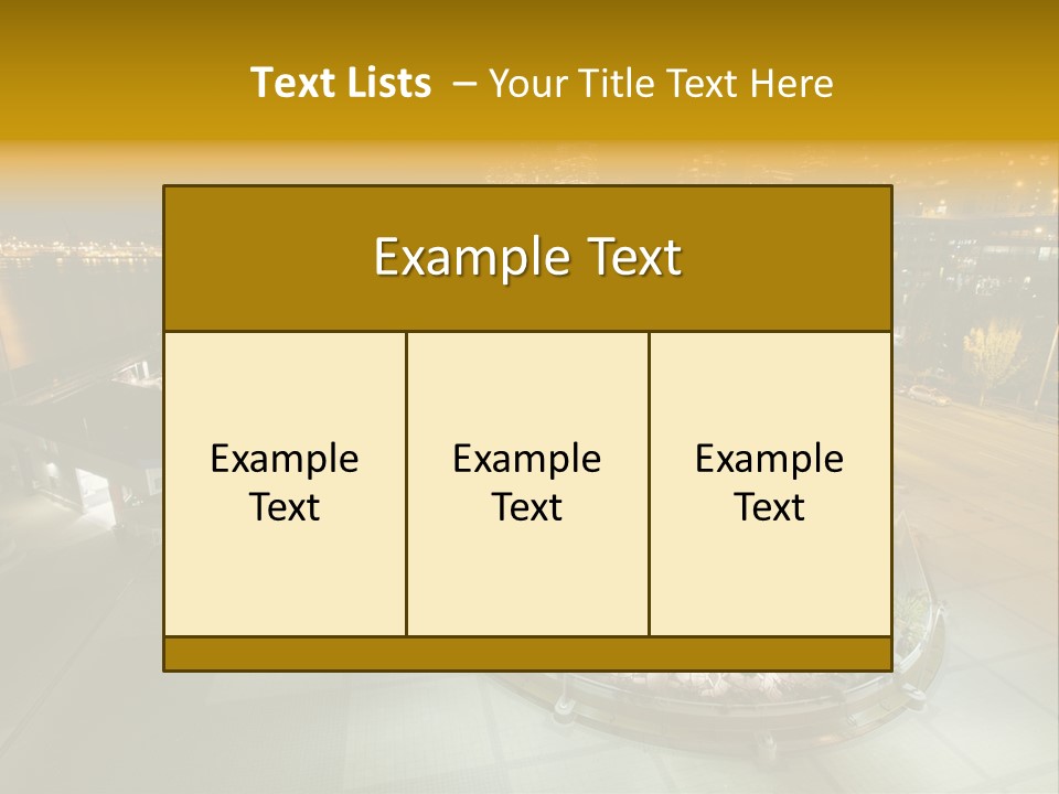Cityscape Waterfront Yacht PowerPoint Template