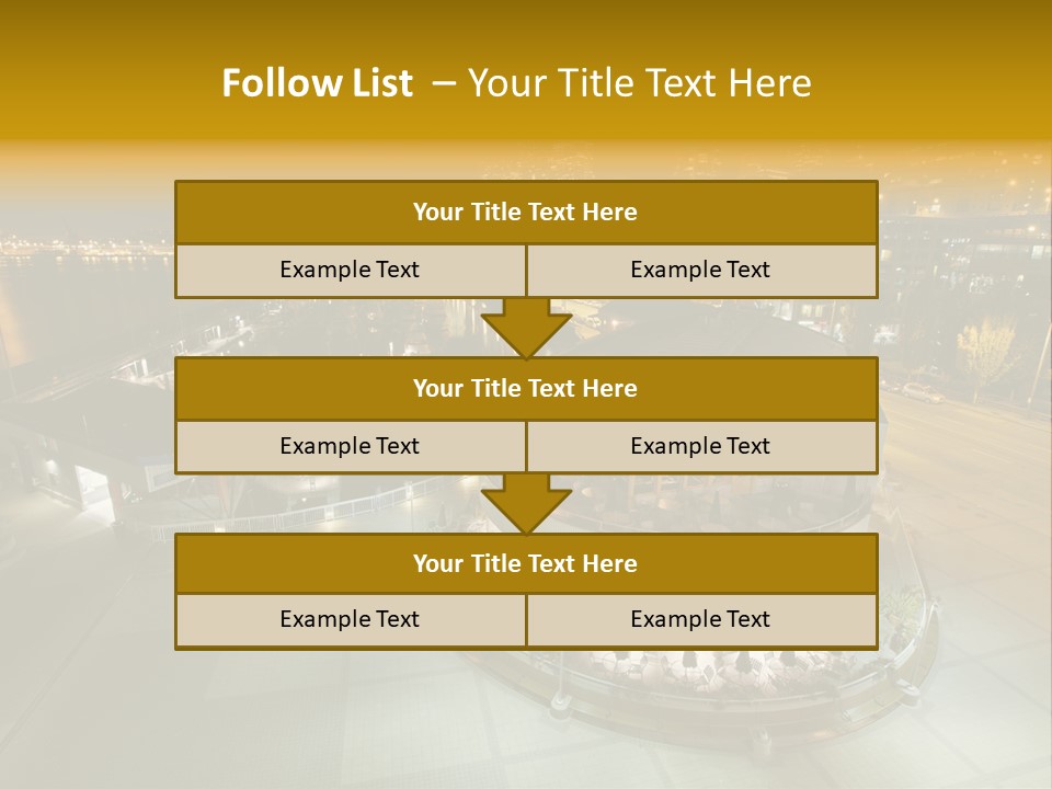 Cityscape Waterfront Yacht PowerPoint Template