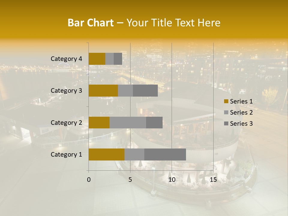 Cityscape Waterfront Yacht PowerPoint Template