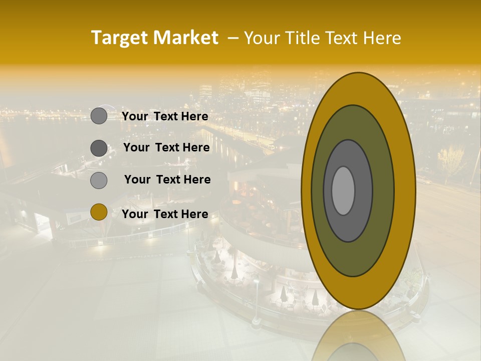 Cityscape Waterfront Yacht PowerPoint Template