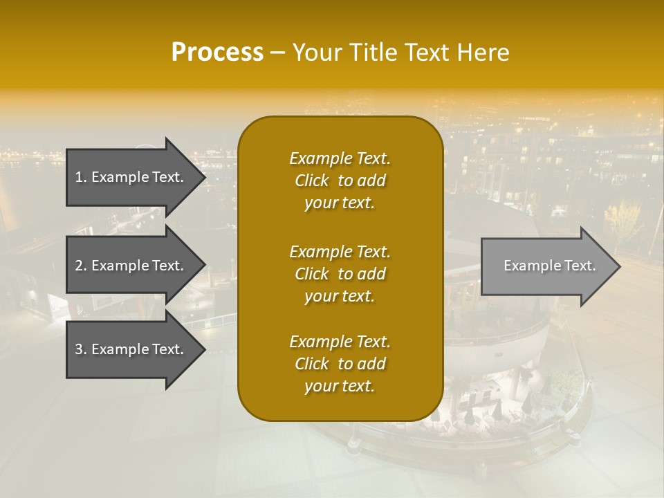 Cityscape Waterfront Yacht PowerPoint Template