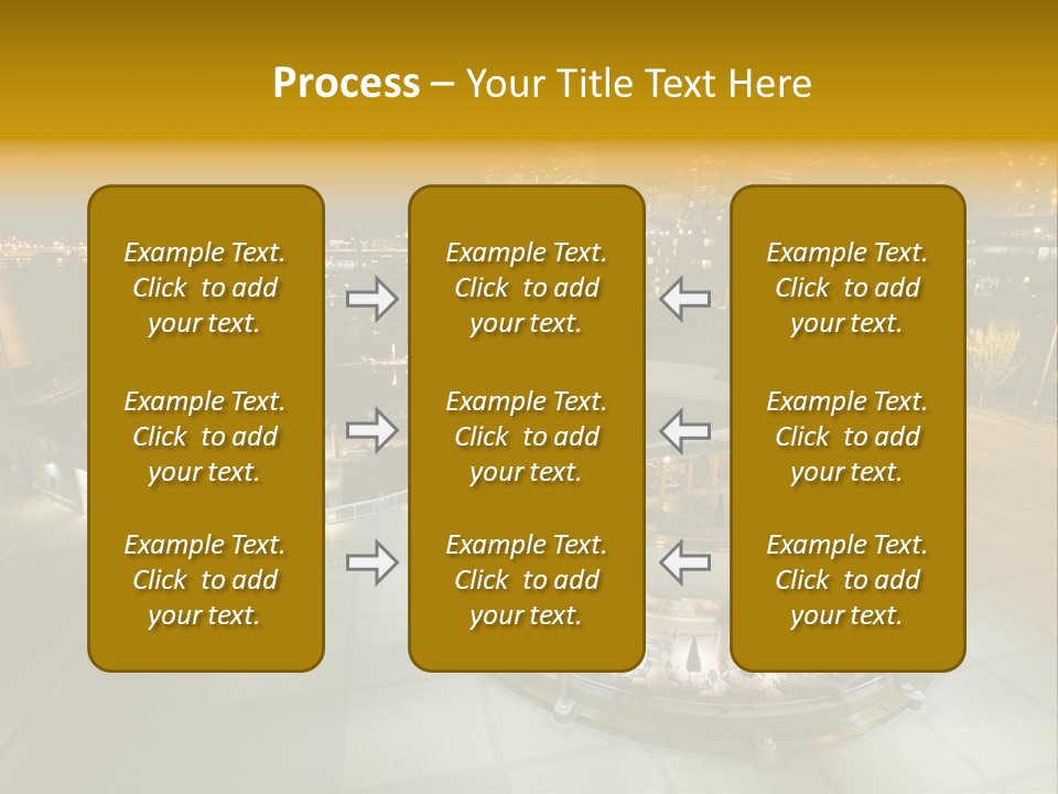 Cityscape Waterfront Yacht PowerPoint Template