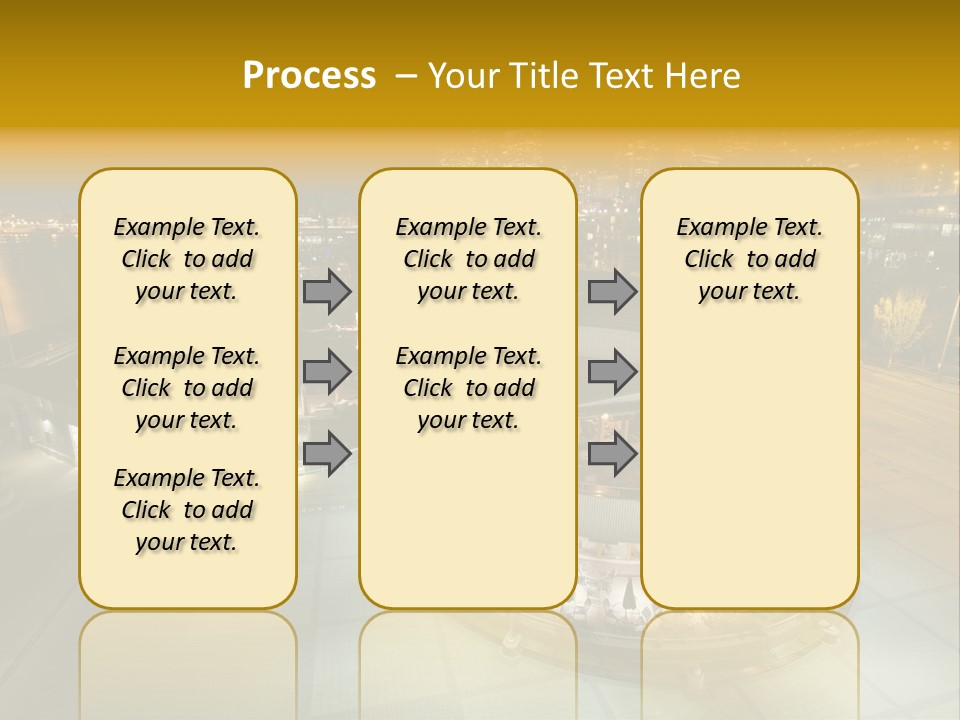 Cityscape Waterfront Yacht PowerPoint Template