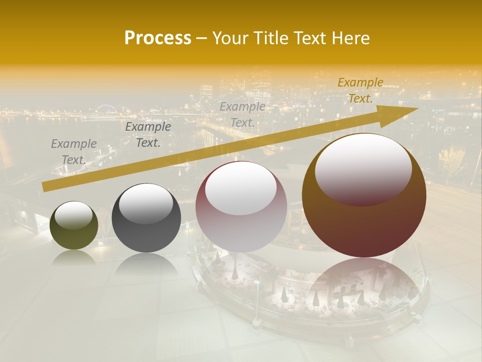 Cityscape Waterfront Yacht PowerPoint Template