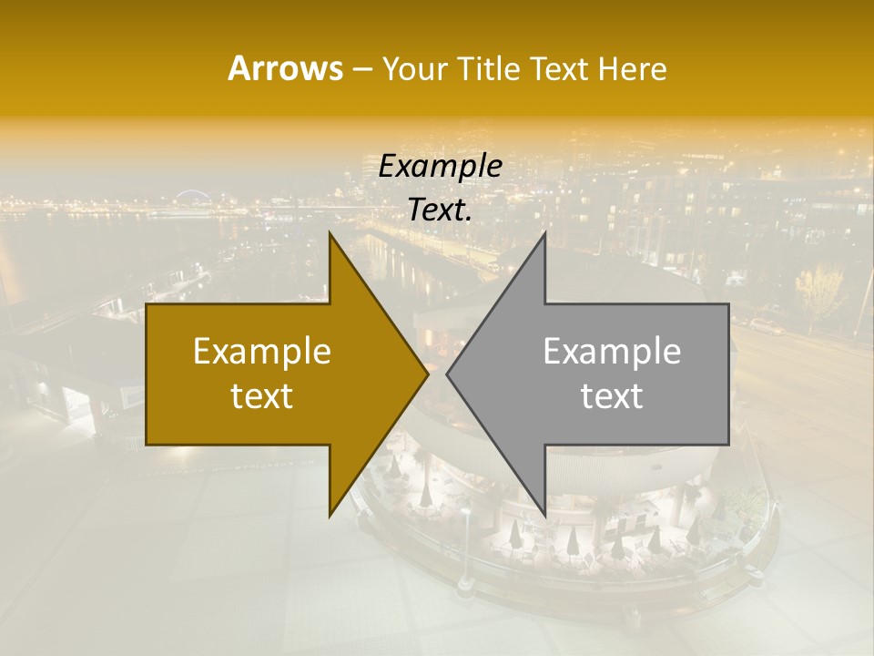 Cityscape Waterfront Yacht PowerPoint Template