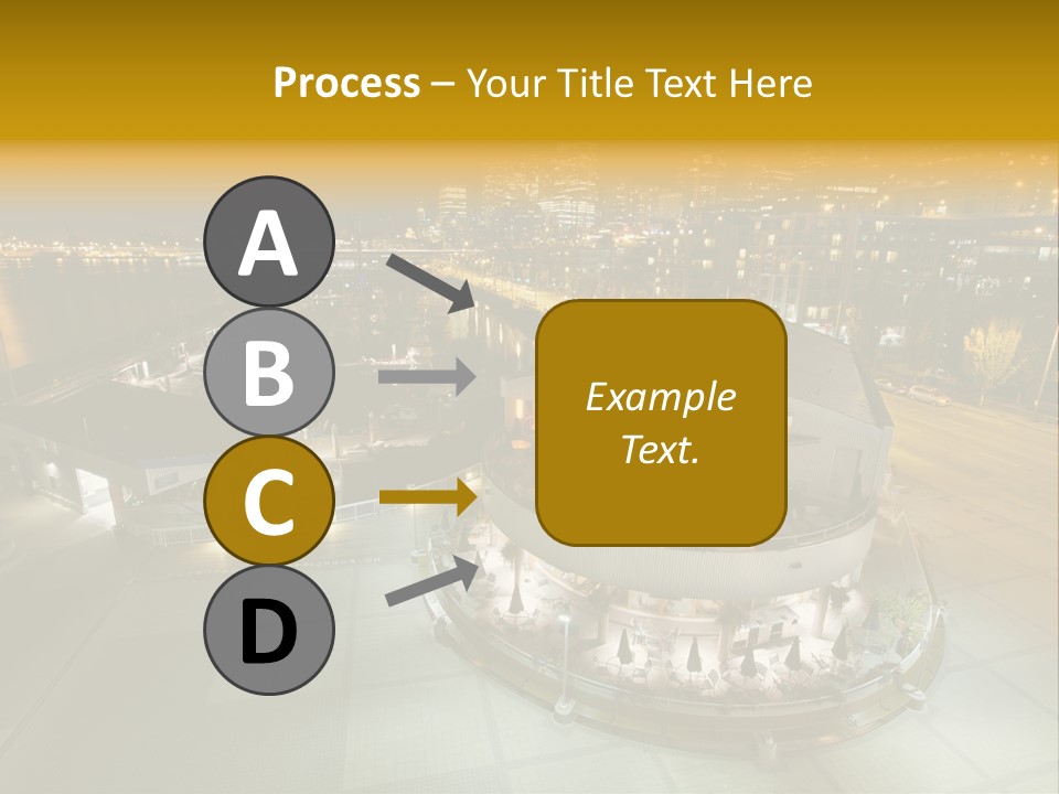 Cityscape Waterfront Yacht PowerPoint Template