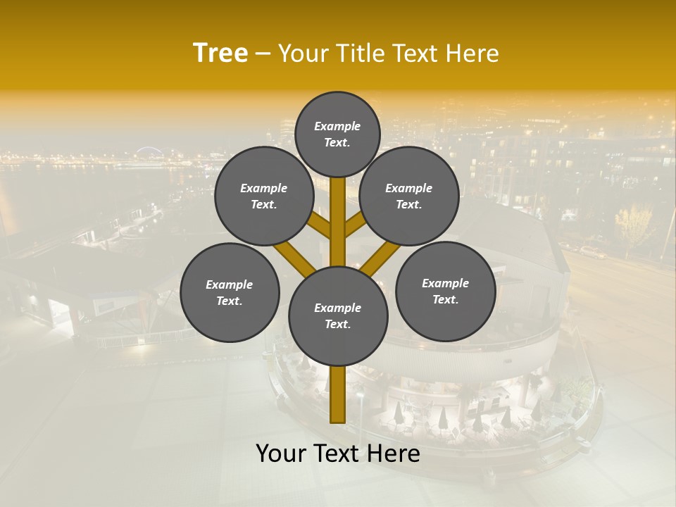 Cityscape Waterfront Yacht PowerPoint Template