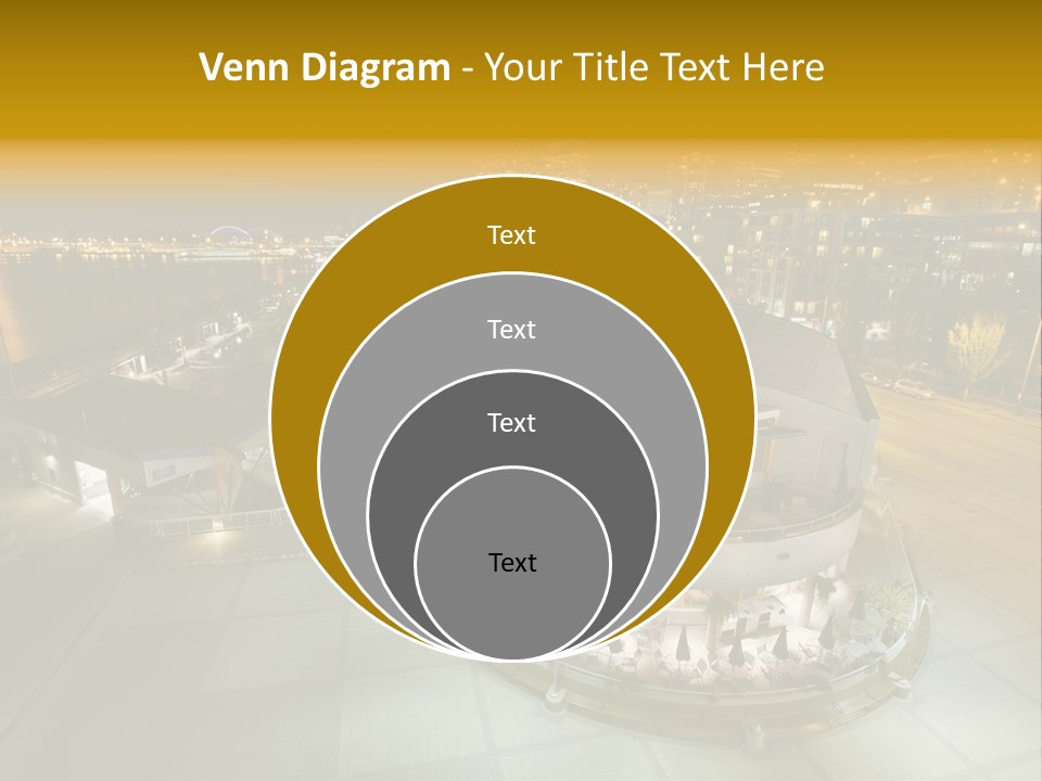 Cityscape Waterfront Yacht PowerPoint Template