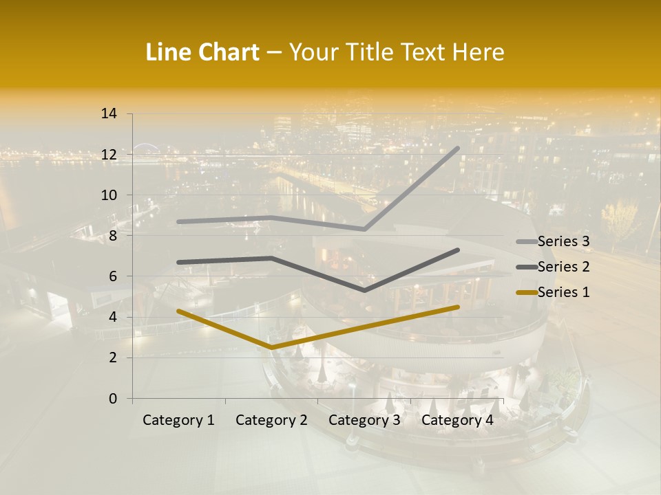 Cityscape Waterfront Yacht PowerPoint Template