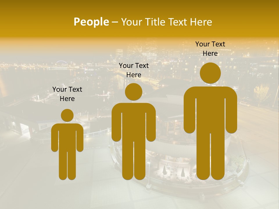 Cityscape Waterfront Yacht PowerPoint Template