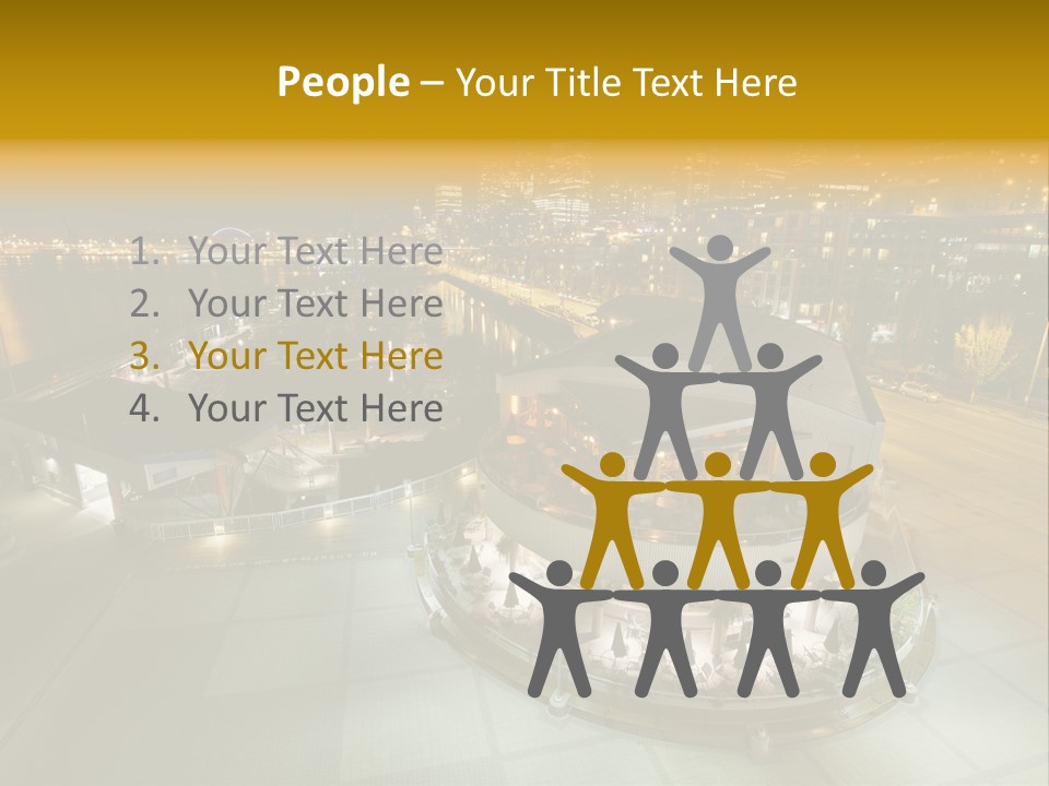 Cityscape Waterfront Yacht PowerPoint Template