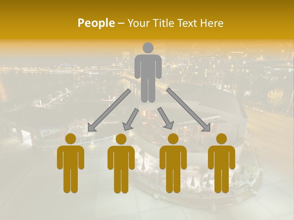 Cityscape Waterfront Yacht PowerPoint Template