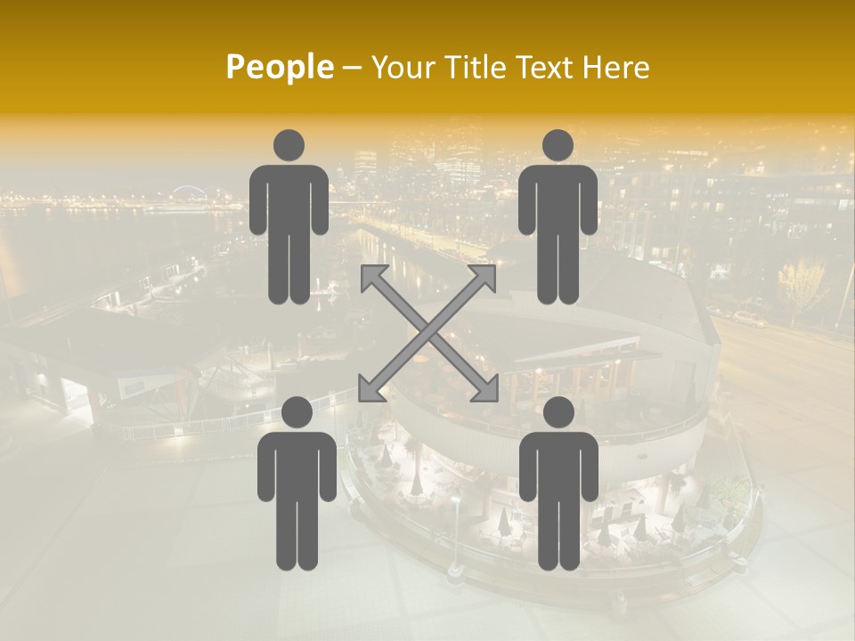 Cityscape Waterfront Yacht PowerPoint Template