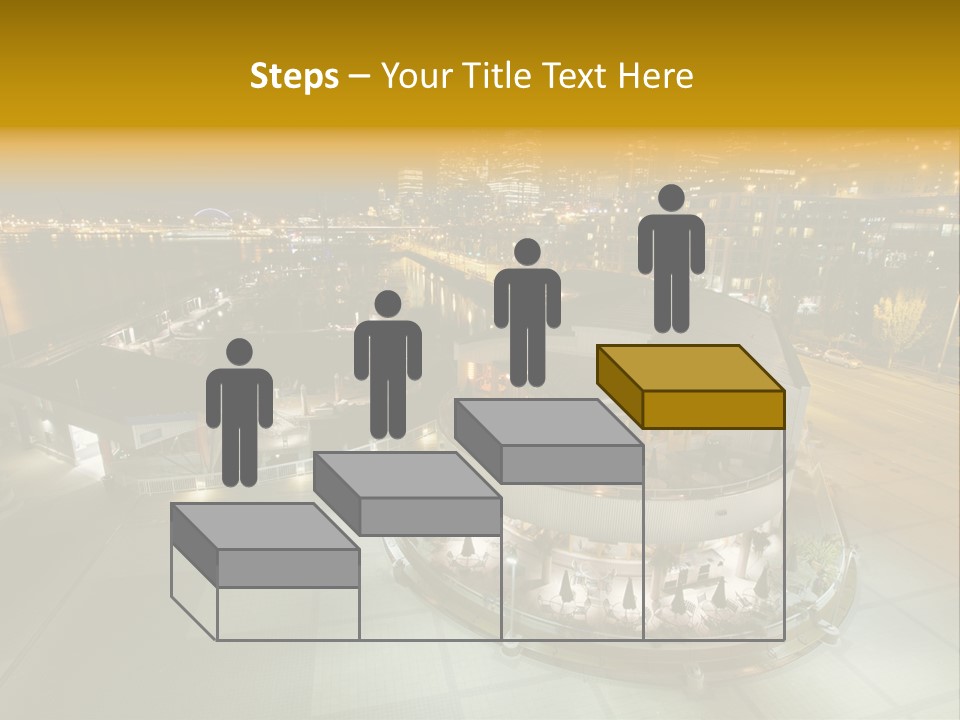 Cityscape Waterfront Yacht PowerPoint Template