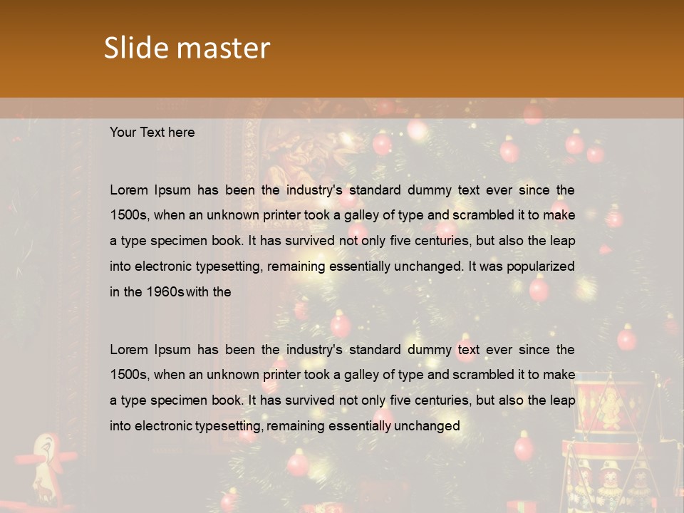 Advent Gifts Christmas Balls PowerPoint Template