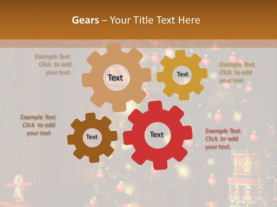 Advent Gifts Christmas Balls PowerPoint Template