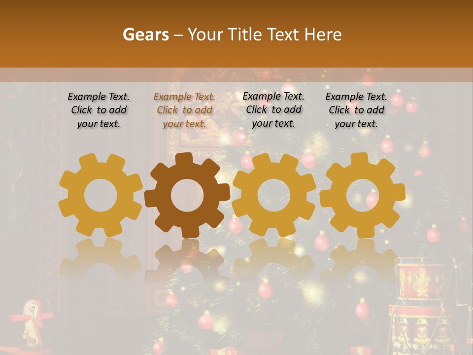 Advent Gifts Christmas Balls PowerPoint Template