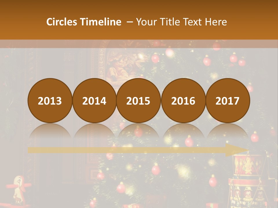 Advent Gifts Christmas Balls PowerPoint Template