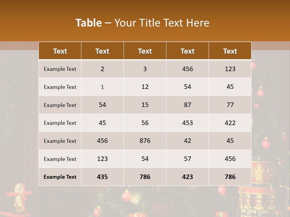 Advent Gifts Christmas Balls PowerPoint Template