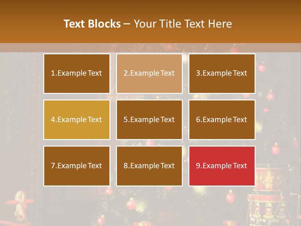 Advent Gifts Christmas Balls PowerPoint Template