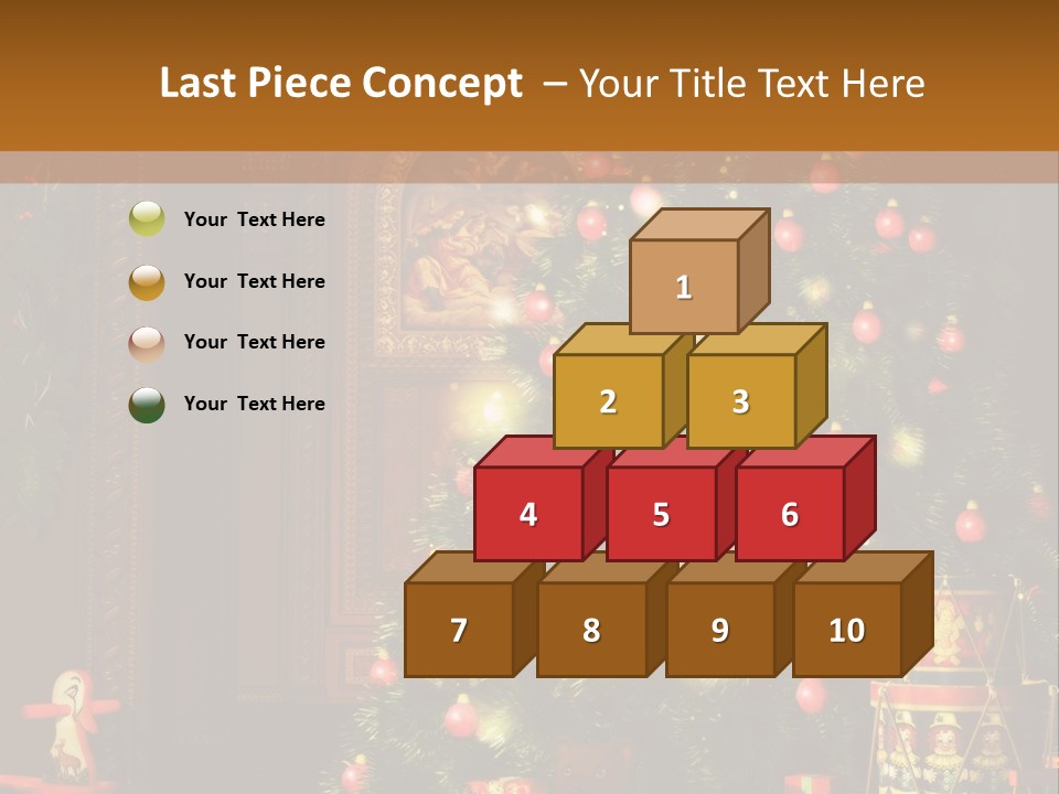 Advent Gifts Christmas Balls PowerPoint Template