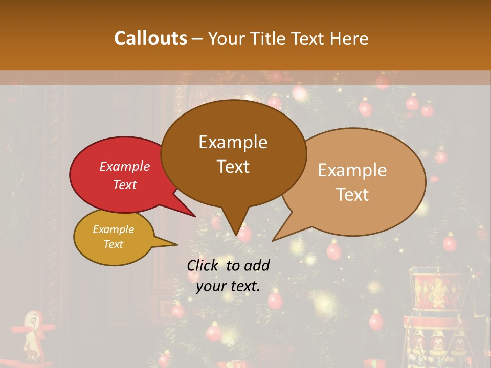 Advent Gifts Christmas Balls PowerPoint Template