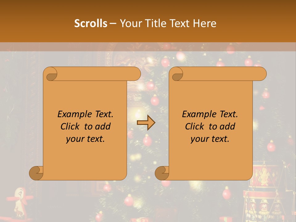 Advent Gifts Christmas Balls PowerPoint Template