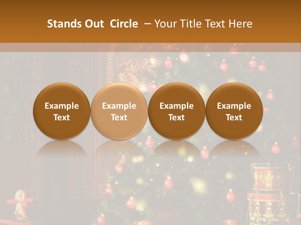 Advent Gifts Christmas Balls PowerPoint Template