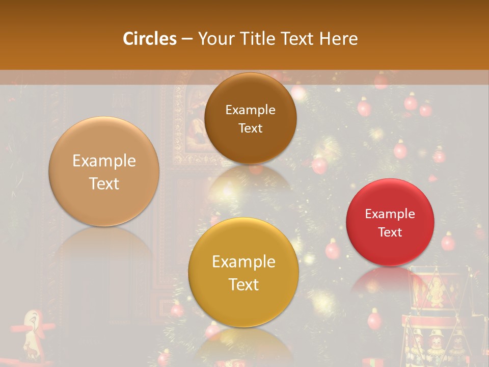Advent Gifts Christmas Balls PowerPoint Template