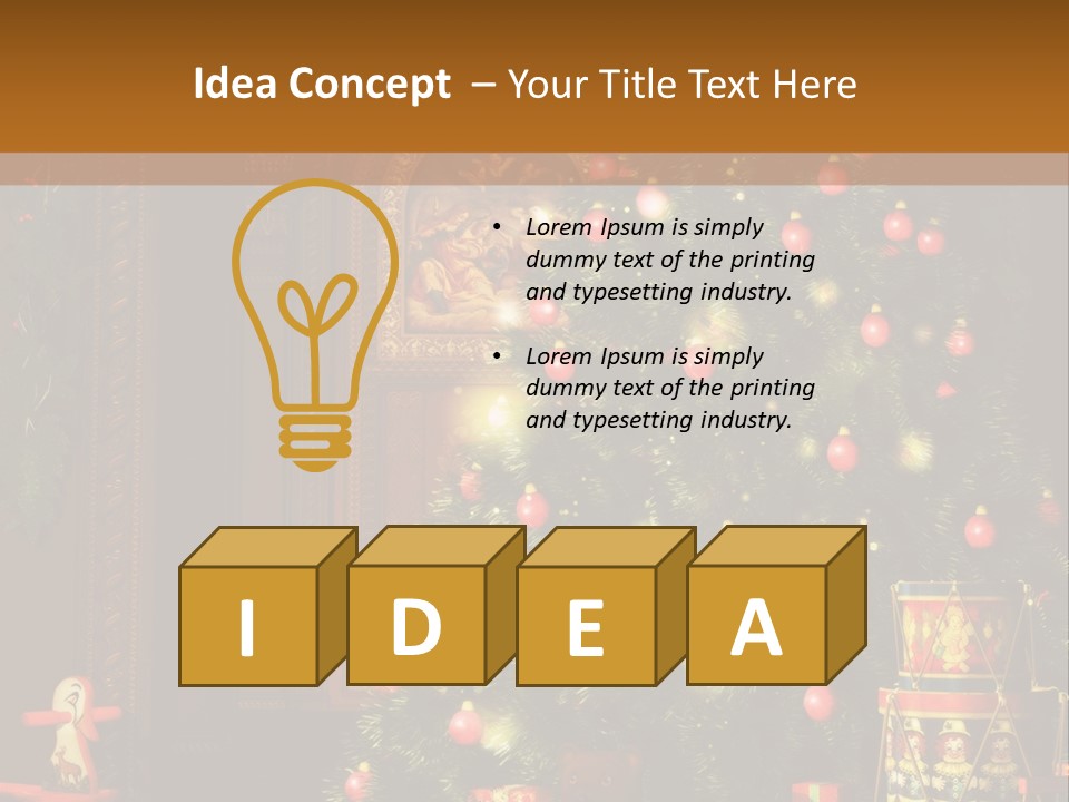 Advent Gifts Christmas Balls PowerPoint Template