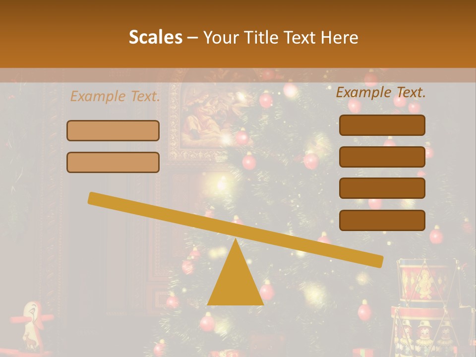 Advent Gifts Christmas Balls PowerPoint Template