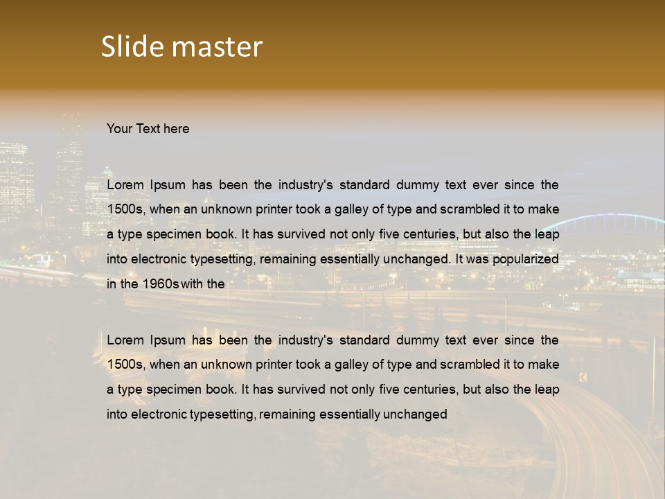 Skyline Sky Hour PowerPoint Template