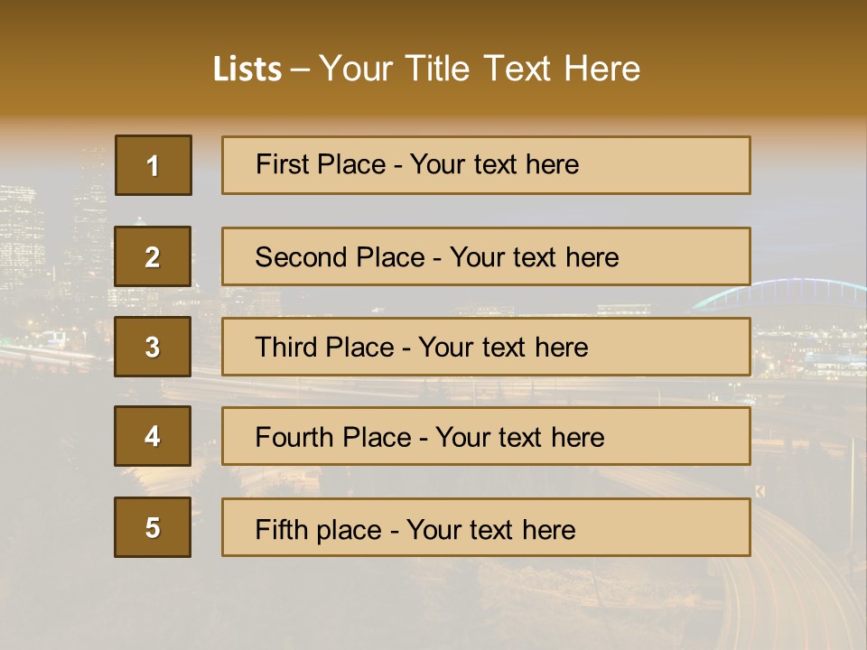 Skyline Sky Hour PowerPoint Template