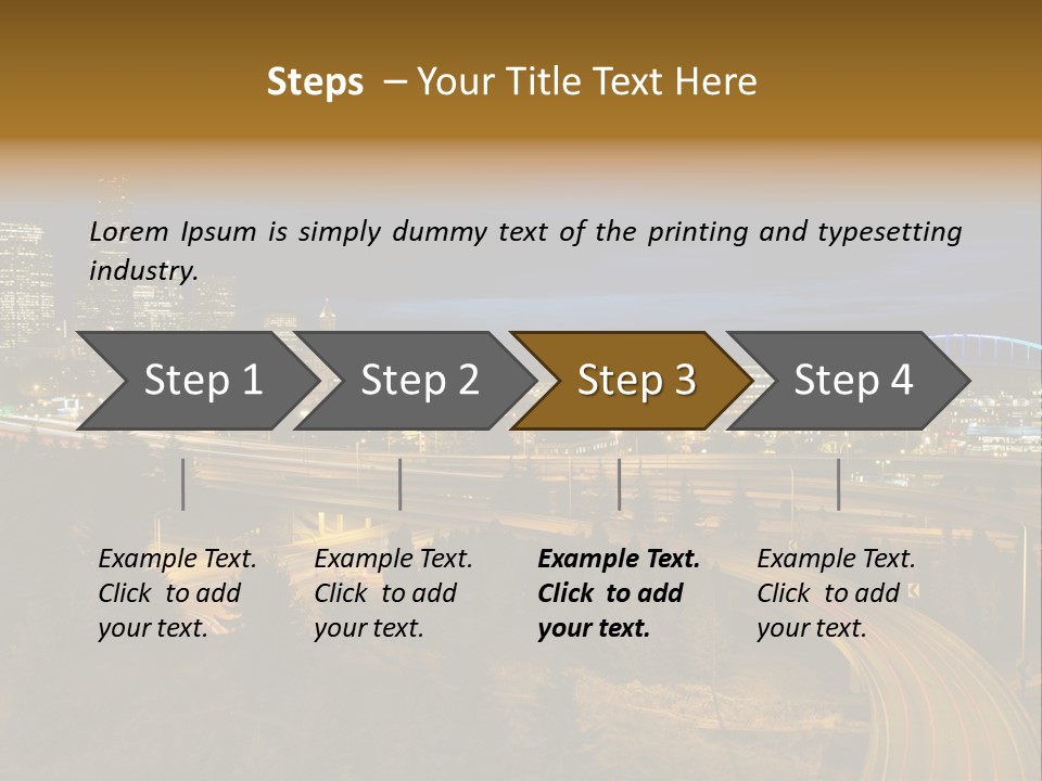 Skyline Sky Hour PowerPoint Template